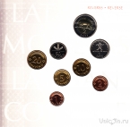 Латвия набор 8 монет (1992 - 2004)