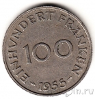 Саарленд 100 франков 1955
