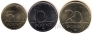 Венгрия набор 3 монеты 2012