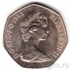 Великобритания 50 пенсов 1983