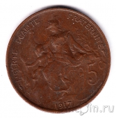 Франция 5 сантимов 1917