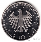 Германия 10 евро 2014 Рихард Штраус