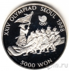 Республика Корея 5000 вон 1986 Олимпиада в Сеуле
