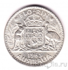 Австралия 1 флорин 1963