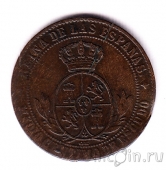 Испания 1/2 сентимо 1868 Изабелла II