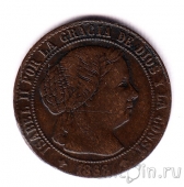 Испания 1/2 сентимо 1868 Изабелла II