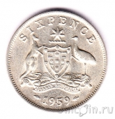 Австралия 6 пенсов 1959