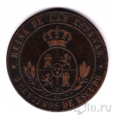 Испания 5 сентимо 1868