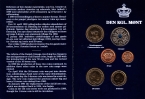 Дания набор 6 монет 1990