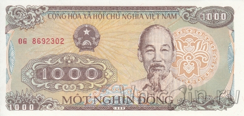 Вьетнам 1000 донгов 1988