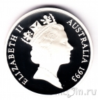 Австралия 5 долларов 1993 Абель Тасман