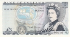 Великобритания 5 фунтов 1980-87