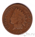 США 1 цент 1907