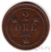 Швеция 2 оре 1907