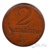 Латвия 2 сантима 1922