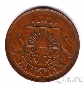 Латвия 2 сантима 1922