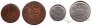 Нидерланды набор 4 монеты 1948