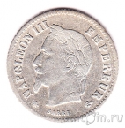 Франция 20 сантимов 1867 (A)