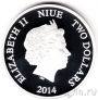 Ниуэ 2 доллара 2014 Дональд Дак