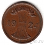 Германия 2 пфеннига 1924 (A)