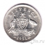 Австралия 6 пенсов 1951