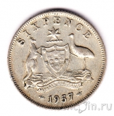 Австралия 6 пенсов 1957