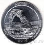 США 25 центов 2014 Arches (5 унций серебра)