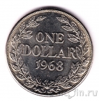 Либерия 1 доллар 1968