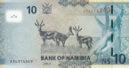 Намибия 10 долларов 2013