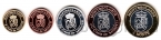 Монтескларос набор 5 монет 2013