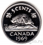 Канада 5 центов 1969