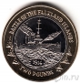 Фолклендские острова 2 фунта 2014 Фолклендский бой