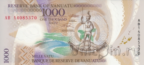 Вануату 1000 вату 2014