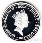 Тувалу 2 доллара 2003 Год козы