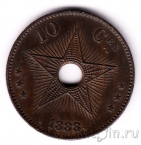 Бельгийское Конго 10 сантимов 1888