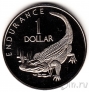 Гайана 1 доллар 1976 Крокодил