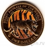 Фиджи 1 доллар 2009 Тигр