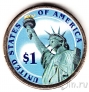 США 1 доллар 2014 №32 Франклин Рузвельт (цветная)