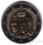 Люксембург 2 евро 2014 Вступления на трон Герцога Жана