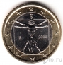Италия 1 евро 2008