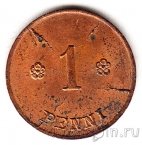 Финляндия 1 пенни 1922