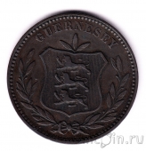 Гернси 8 дублей 1889