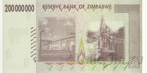Зимбабве 200000000 долларов 2008