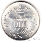 Сан-Марино 1000 лир 1979 Европейское единство