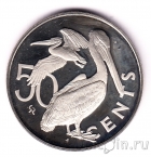 Брит. Виргинские острова 50 центов 1973 Пеликан