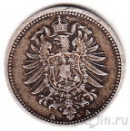 Германская Империя 20 пфеннигов 1874 (A)