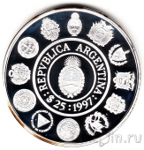 Аргентина 25 песо 1997 Танец