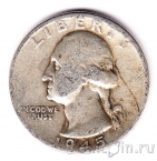 США 25 центов 1945