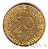 Франция 50 сантимов 1963