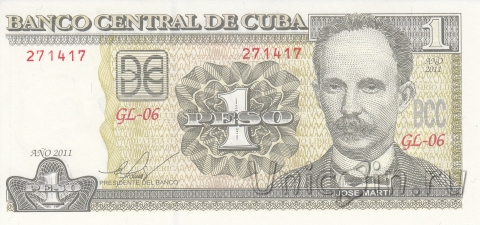 Куба 1 песо 2011